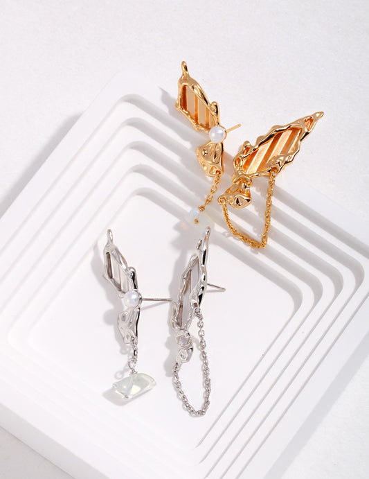 Artisanal Sculpted Butterfly Pendant Necklace