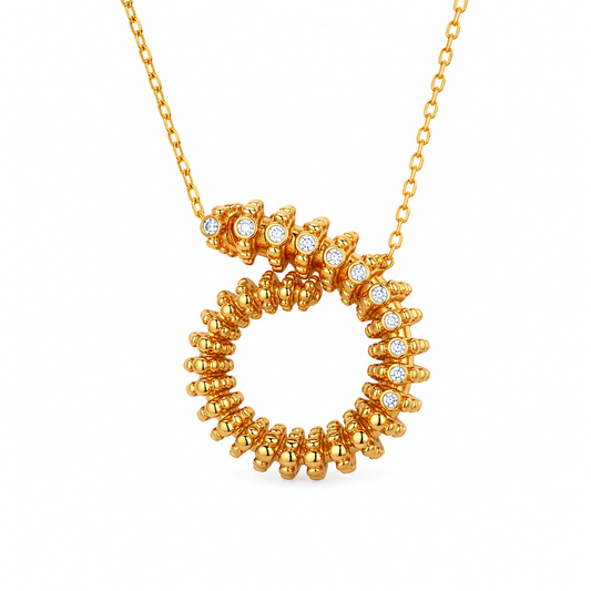 Woven Circle Necklace