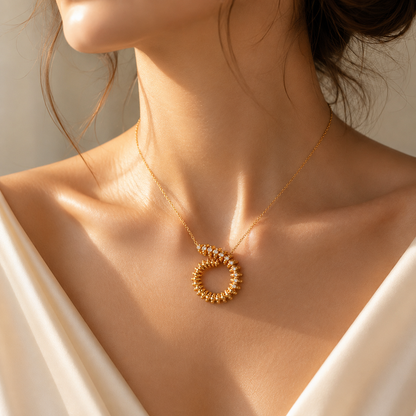 Woven Circle Necklace