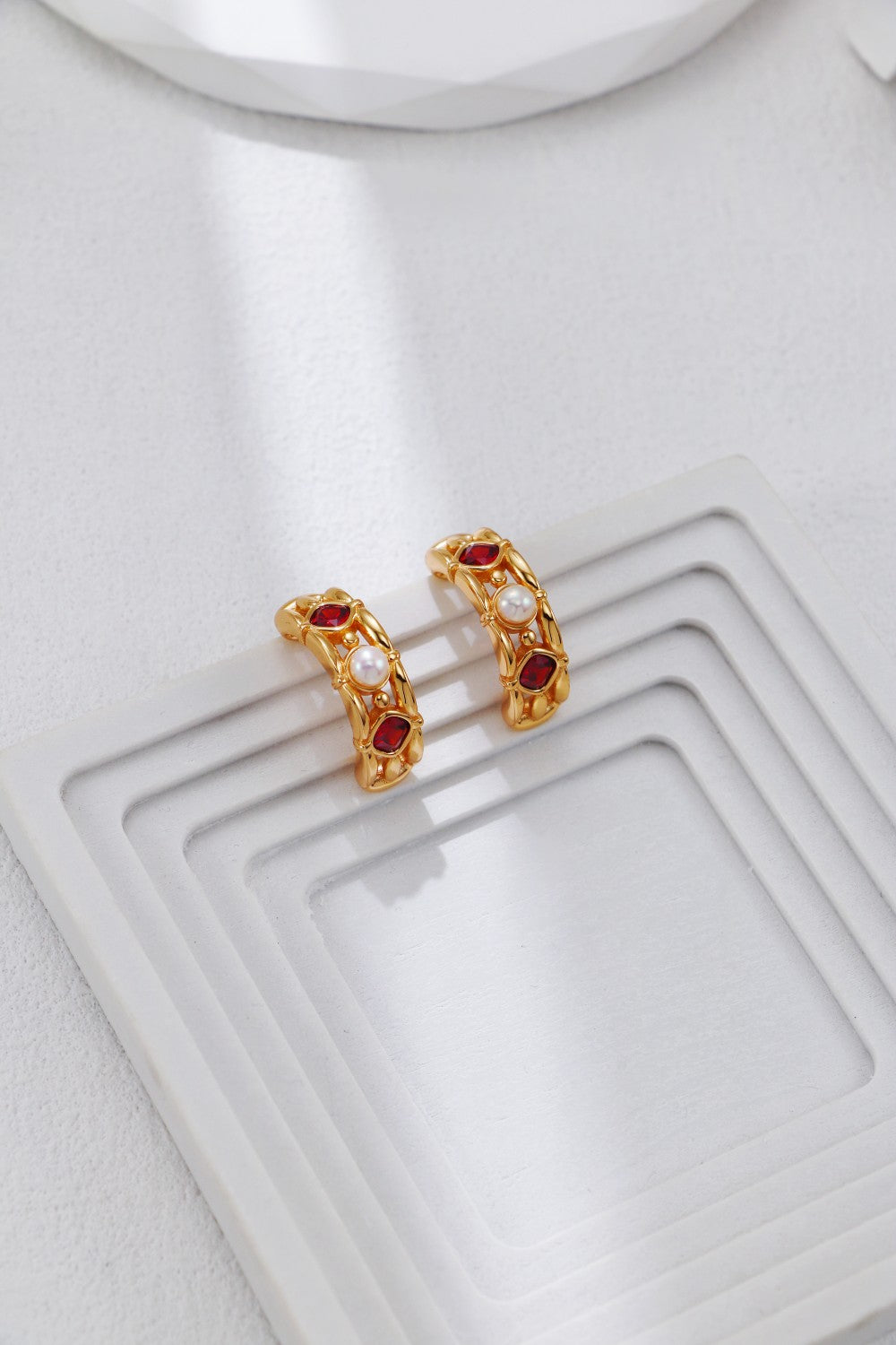Garnet Ruby Solitaire Ring