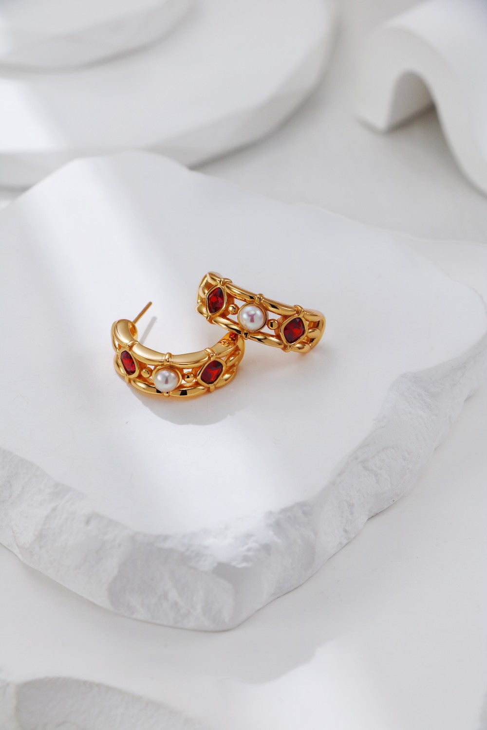 Garnet Ruby Solitaire Ring