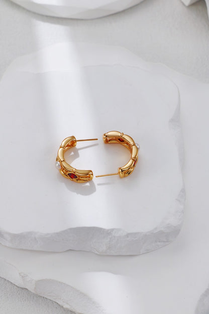 Garnet Ruby Solitaire Ring