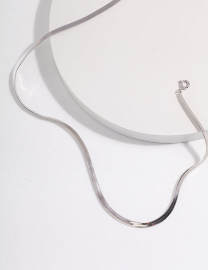 Parisian Chic Sculptural Chain Necklace in 18K Gold over S925 Silver